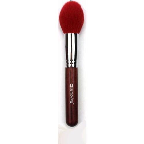 High quality 19cm red natural goat hair copper tube blusher brush powder makeup tools in cosmetic