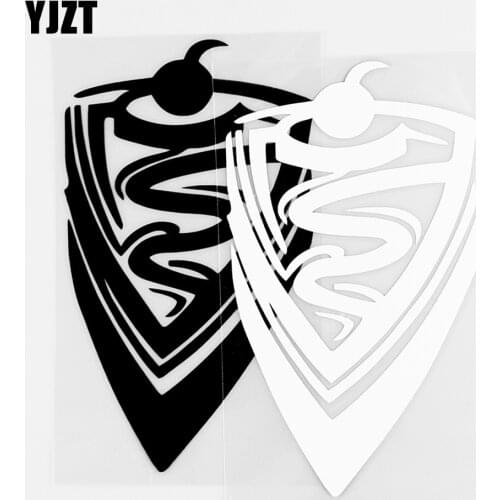 YJZT 8.3×14.5CM Exquisite Vinyl Decal Sweet Cake Creative Car Stickers Funny Decor Black/Silver 20B-0021