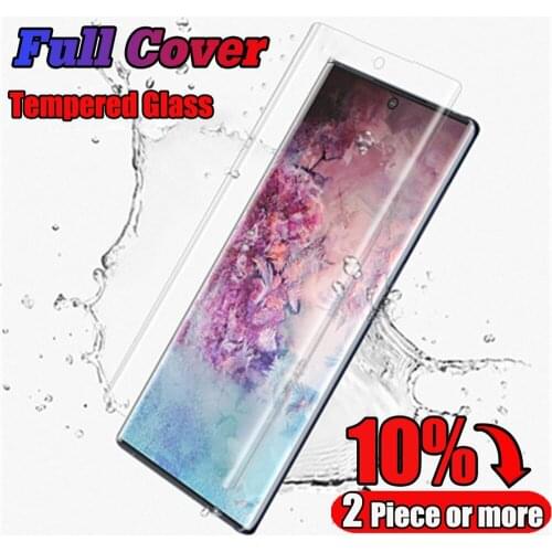 For samsung galaxy note 8 9 tempered glass for samsung galaxy note 10 lite plus pro protective film phone screen protector glass
