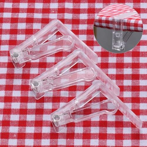 1/4PCS New Table Skirt Clips Home Kitchen Wedding Supplies Tablecloth Clamps Table Cover Clamps Plastic Tablecloth Clips