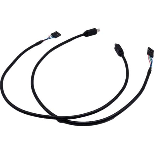 10pcs Mini USB 5 Pin Male to Dupont 5 Pin Female Header PCB Motherboard Adapter Cable 50cm/1.5ft