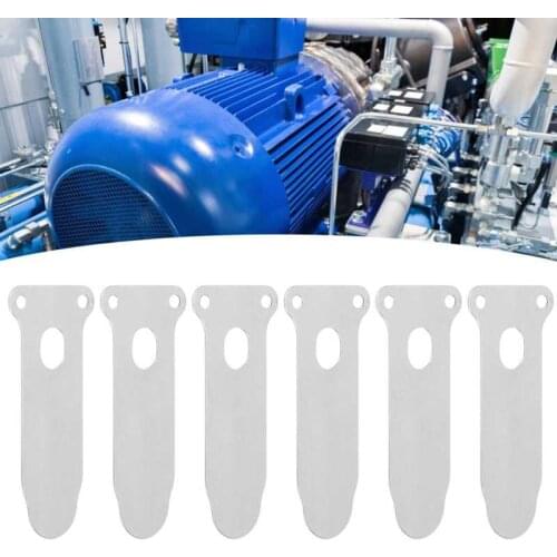 10Pcs 62mm Air Compressor Valve Plate Steel Tongue Shape Cylinder Accessory Replacement