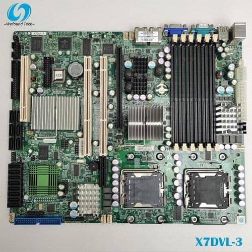 100% Working server Motherboard for X7DVL-3 771 5000V Fully Tested