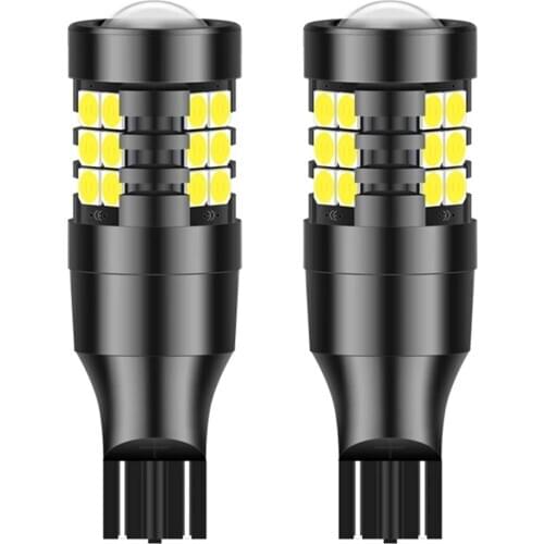 2pcs W16W LED T15 T20 1156 P21W BA15S 7440 W21W 3156 P27W LED Bulb Car Brake Backup Reserve Lights Bulb for Opel HYUNDAI TOYOTA