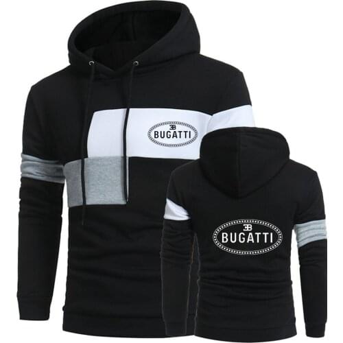 2021 Mens Spring Autumn Bugatti Car Logo Custom Man Sports Leisure Tops Print Cotton Pullover Sweatshirt Hooded Hoodies