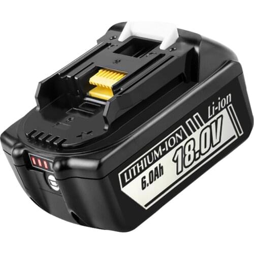 6.0Ah-18Ah BL1860B 2 Packs Rechargeable Battery for Makita BL1815 BL1820 BL1830 BL1840 BL1850 18V Lithium Replacement Battery
