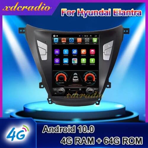 Xdcradio 10.4" Android 9.0 For Hyundai Elantra Car Radio Automotivo Car DVD Multimedia Player Auto GPS Navigation 4G 2012-2019
