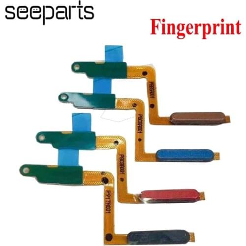 For Samsung Galaxy A7 2018 A750 A750F Home Button Fingerprint Touch ID Sensor Flex Cable Ribbon Replacement Parts