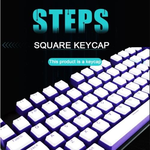 Double Layer 108/104 Key Double Color Backlight Keycap Cream Pudding Mechanical Keyboard Keycap ABS Spacebar Blank Keycaps
