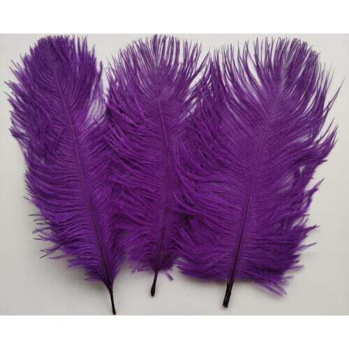 Hot 10pcs High Quality Purple ostrich feathers 6-8 inches/15-20 cm for Wedding Party Decor Accessories Wedding Decoration