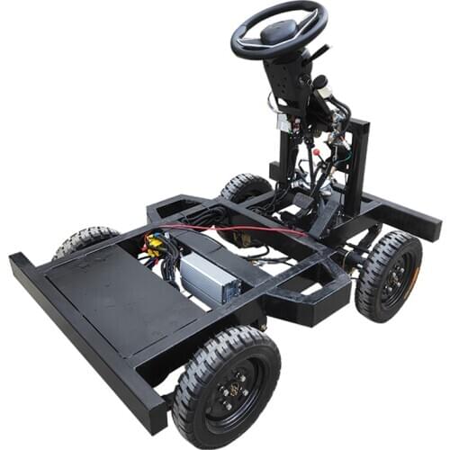 Customized Electric four-wheel cross-country forklift truck solid tire drive rear axle controller with heavy rail chassis