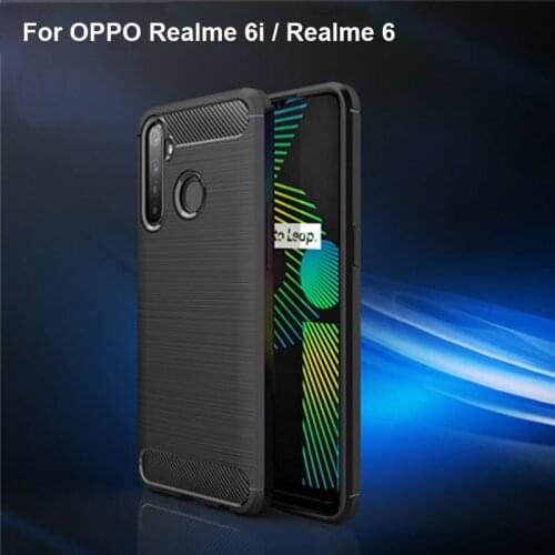 TPU Soft Silicon For OPPO Realme 6i Case Protector Phone cover PC Frame Armor Shell For OPPO Realme 6 Cover Cases Realme6