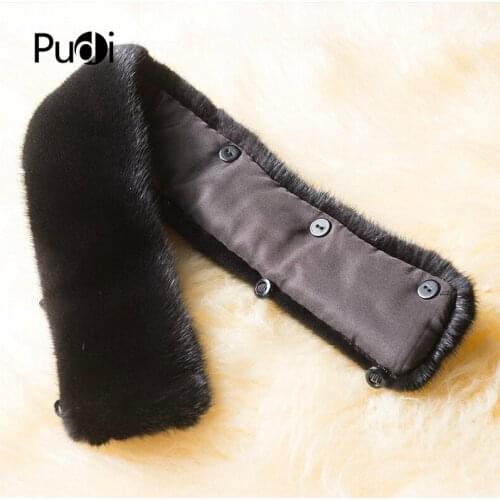 CLM008 The New Winter Mens Scarf Genuine Mink Fur Collar Scarf Man Garment Accessory
