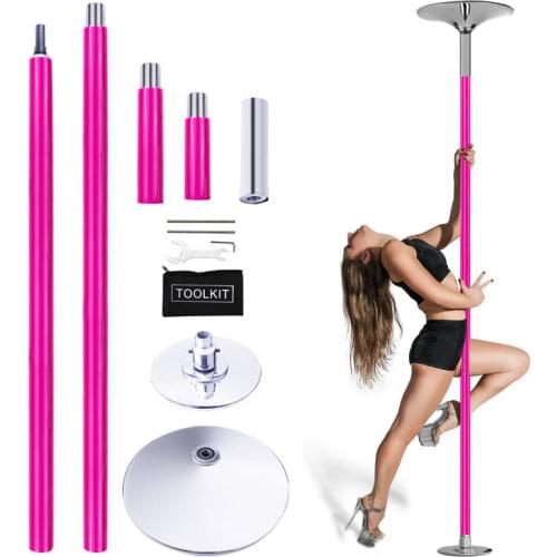 45mm Removable Stripper Pole Home Dance 360 Spin Dance Training Pole Portable Fitness Dance Sport Exercise Pole Kit Easy Install