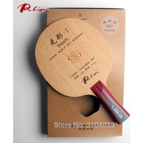 Palio official stealth-1 stealth 01 table tennis blade fast attack with loop good control racquet sports