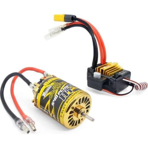 Brushed Motor With 80A ESC ROCKET 540PLUS V2 80A ESC For TRAXXAS For Tamiya For Kyosho Brushed Motor 1/10 1/12 RC Crawler Boat