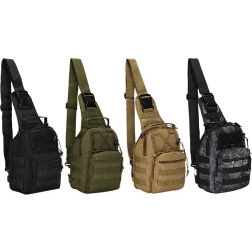 Sling Pack 600D Nylon EDC Molle Chest Crossbody Shoulder Organizer Bags