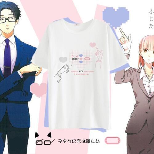 High-Q Unisex Anime Wotakoi: Love is Hard for Otaku Cotton Casual Lovers T-Shirt Tee T Shirt Tops