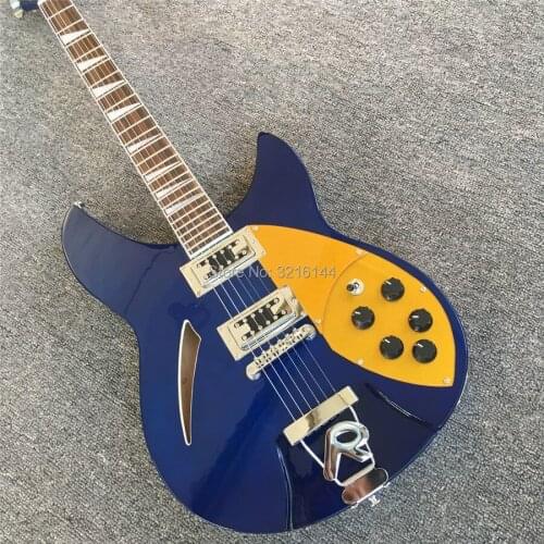 Stock, 6-string Rick electric guitar, blue, free shipping, real photos, factory wholesale and retail
