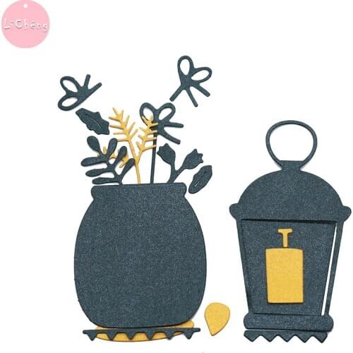 Vase Slimline card metal cutting dies Scrapbooking Album Paper Cards Making Crafts Embossing Cut Folders Etched Clear Stamps