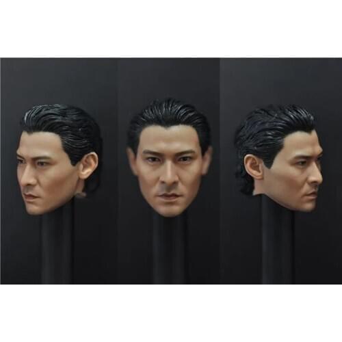 1/6 Asian Star Andy Lau Head Sculpt Model Gambler For 12" Male Action Figure Toy