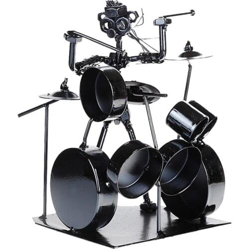 1pc Drum Model Creative Decorative Durable Iron Drum Set Favors Drum Set Model For Office Classroom Home Shop