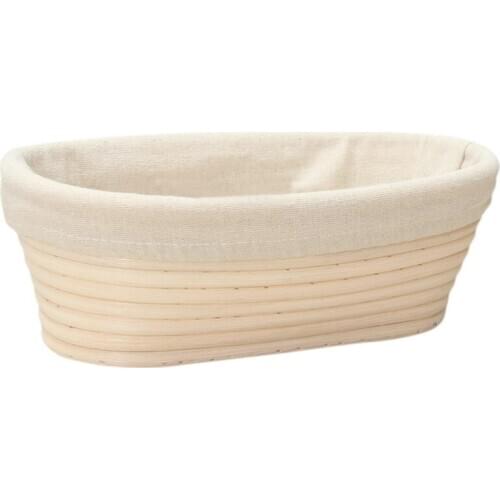 25cm Oval Rattan Cane Bread Proofing Liner Basket Durable for DIY Handmade Bread