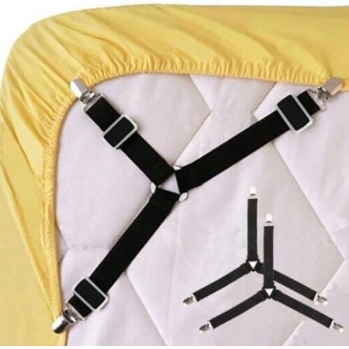 4Pcs/set Non-slip Triangular Bed Sheet Fix Buckle Adjustable Sheets Clip Holder Household Furniture Sofa Cover Holder Clips