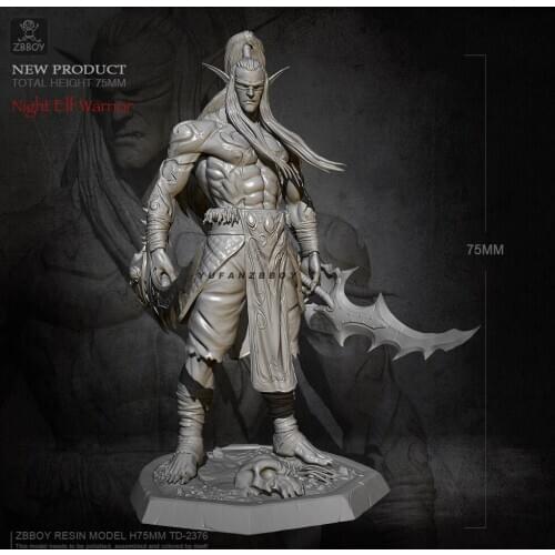 75MM Resin model kits self-assemlbed TD-2376