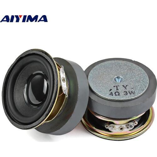AIYIMA 2PCS 4ohm 3W Audio Speaker 2 inch 52mm Tweeter Altavoz Round Bluetooth loudSpeaker DIY for Home Theater Sound System