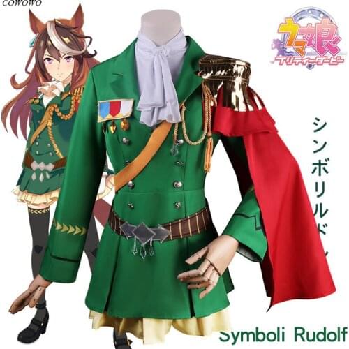 Anime! Umamusume:Pretty Derby Symboli Rudolf Leisen College Lovely School Uniform Cosplay Costume Halloween Party Outfit Women