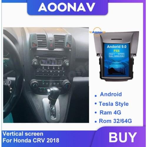AOONAV 10.4 inch Touch Screen car GPS navigation For H onda CRV 2018 car DVD player Built-In Speaker/Microphone