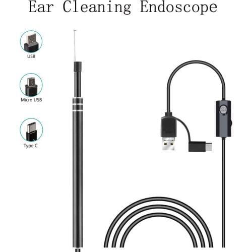 Household 300,000 Display 5.5mm Ear Endoscope Video Medical Safety IP67 Waterproof Camera Easy to Operate Perfect Gifts