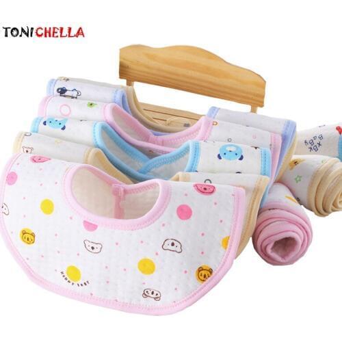 Baby Bibs Cotton 360 Degree Rotation Octagonal Bib Bandana Accessories Girls Or Boys Burp Cloths Saliva Feeding Towel CL5055