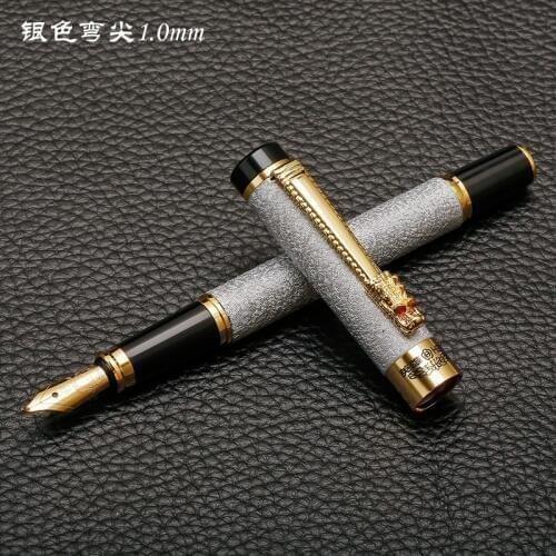 Hero Dragon Clip frosted H006 metal calligraphy pen art fountain pen iraurita ink pen 1.0mm