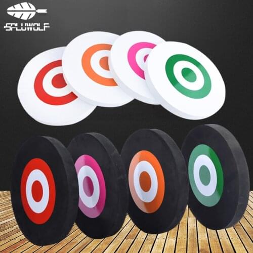 2 PCS EVA Archery Accesories with 10 PCS Target Paper Stickers Shooting Target for Dars Bow Moving Hunting Practice