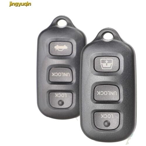 Jingyuqin Smart Remote Car Key Shell For Toyota Sequoia 4-Runner 4Runner 2003-2008 3 Button + 1 Panic Key Fob Replacement