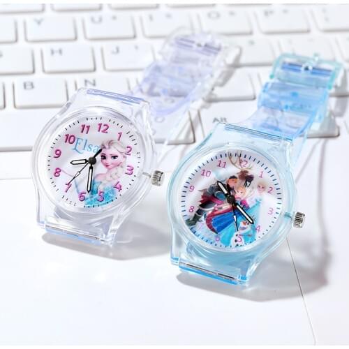 Disney Classic Frozen Watch Lovely Cartoon Princess Watch Quartz Wristwatch Cute Toys for Children Girls Christmas Gifts Watchs