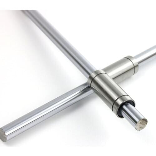 2PCS 8mm OD Linear Shaft Cylinder Liner Rail with 4PCS LM8LUU Linear Bearings for 3D Printer Axis CNC Parts