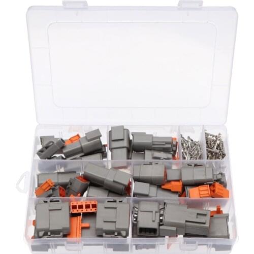 202pcs Waterproof Wire Connector Kit DTM06 2/3/4/6/8/12S Pin Car Electrical Automotive ConnectorPlug Truck Harness