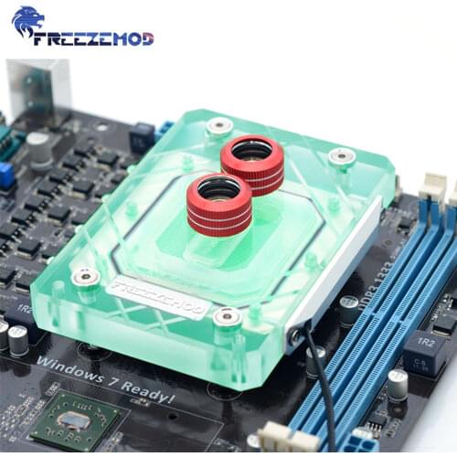 FREEZEMOD AMD AM2 AM3 AM4 CPU Water Cooler Block 6mm Bottom Plate Large Area Diamond Pattern MOD Water Coolling RGB AMD-XPM