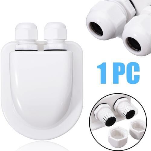 Mayitr Waterproof Double Cable Entry Gland Cable Box Solar Panel Junction Box Electrical Equipment Connectors