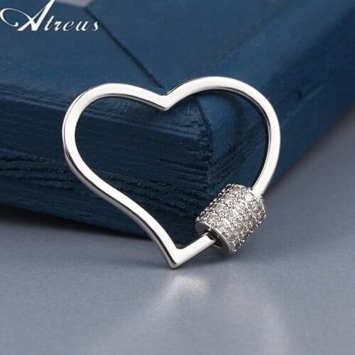 DIY Copper Micro Pave Zirconia Hook Clasps Jewelry Making Supplies Handmade Decorative Pendant Screw Clasp Accessories Wholesale