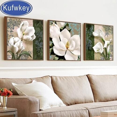 Multi-picture Flower Landscape 5d diy diamond painting Full square diamond embroidery round of drill mosaic Diamond Picture