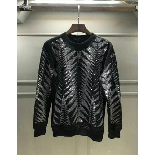 New Euro-American Fashion Brand Slim Round-collar Ironing Sanitary Clothing for Men in Autumn and Winter hoodies