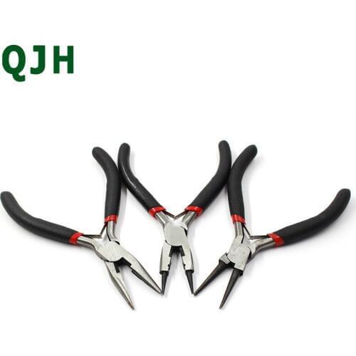 New 3 Types Handwork Needle Nose Pliers 126mm DIY Leather&Sewing Craft Multifunction Repair Tool Forceps Long Nose Plier
