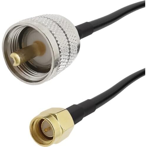 PL259 Male to SMA Male Radio Handheld Coaxial Cable SMA Male to UHF SO239 PL259 Male LMR195 Coax Jumper Extension Cable