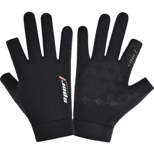 Professional Nylon Unisex Fitness Sports Full Finger Cover Riding Gym Fishing Bodybuilding Equipment Breathable Nonslip Gloves