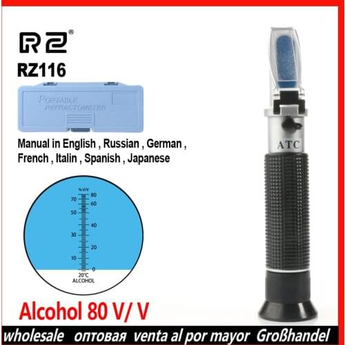 RZ Brazil Refractometer Alcohol Alcoholometer meter RZ113 RZ115 RZ116 RZ117 tester ATC Handheld Tool Refractometer