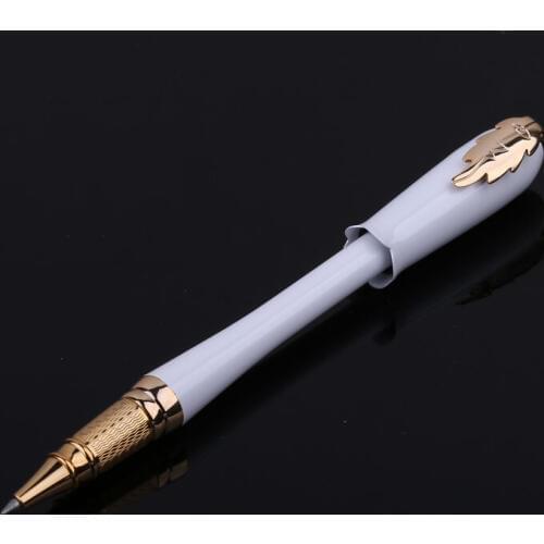 Picasso 986 Greek Irene Pimio Rollerball Pen Female Gift White Bud Cap Leaf Clip Office Signature Homework Exam Writing